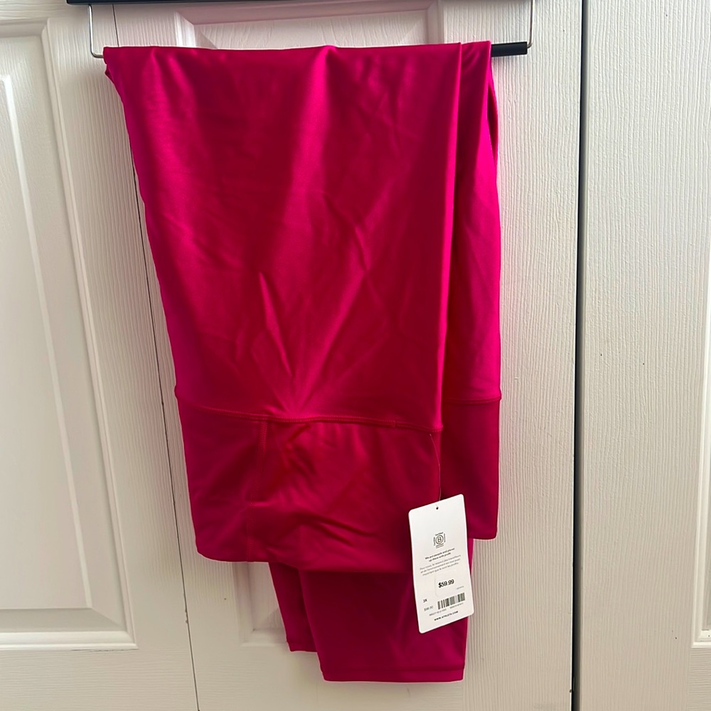 NWT 3X Athleta Elation Shine Tight - Pink